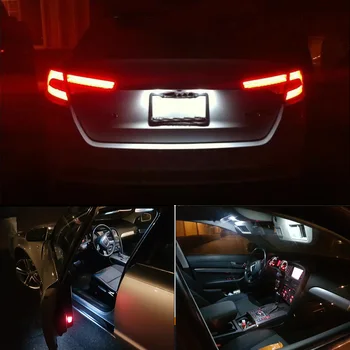 9Pcs Xenon Canbus LED osvetlenie Interiéru Balík Kit Pre 2010-2013 Mazda 3 Sedaan Hatchback Mapu Dome batožinového priestoru špz svetlo