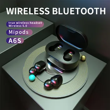 A6S Airdots Bluetooth 5.0 Slúchadlá Bezdrôtové Slúchadlá Pre Redmi Slúchadiel Z Novej Generácie Bluetooth 5.0 Rýchlejšie A stabilnejšie