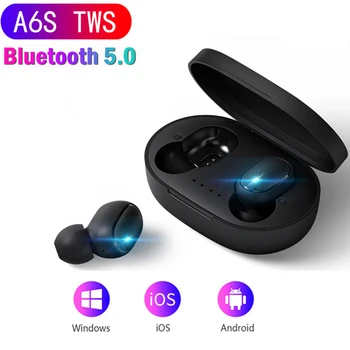 A6S TWS 5.0 Bluetooth Slúchadlá do uší Potlačením Hluku Headset S Mikrofónom Handsfree Slúchadlá pre Huawei Xiao Airdots Bezdrôtové Slúchadlá