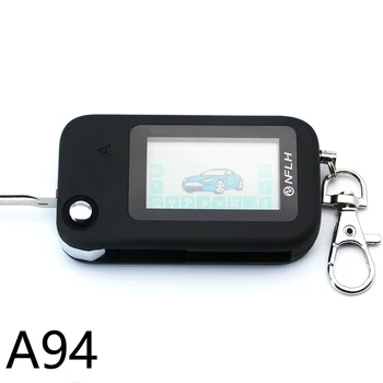 A94 dvojcestný LCD Diaľkový ovládač príveskom Reťazca Keychain pre Starline A94 Uncut Čepeľ Fob Dve Spôsobom, Auto Alarm Systém
