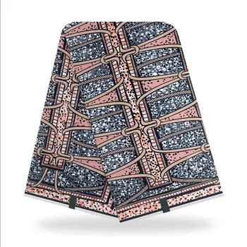 Africké Textílie 6yard vosk Ankara Módne vosk Naozajstný Tissus Vosk Africkej Tlače Vosk Na spoločenské Pagne Africain Ankara Textílie