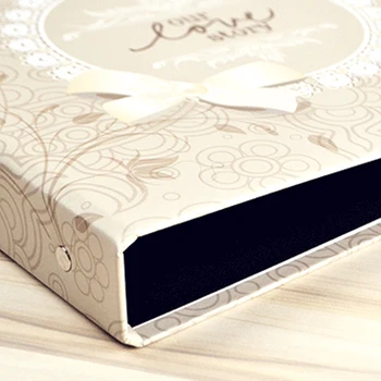 Album album DIY retro svadobná kniha hostí môžete vyplniť cestovný pamäť kniha Vianoce, Valentína darček 30 čierne stránky