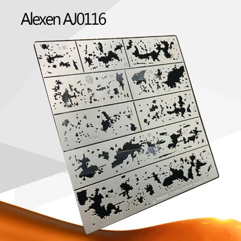 Alexen AJ0116 Chipping Účinky Úniku Sprej Šablóny Šablóny Model Starnutia Nástroje