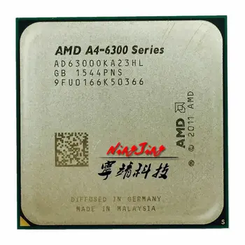 AMD A4-Series A4 6300 A4 6300k Dual-Core CPU Procesor AD6300OKA23HL /AD630BOKA23HL Socket FM2