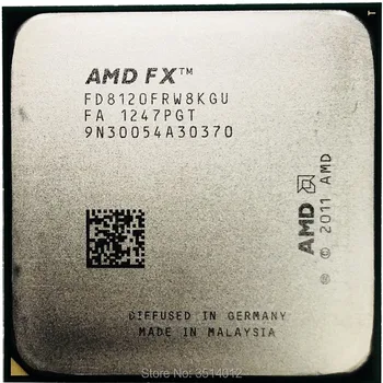 AMD FX-Series FX-8120 FX 8120 125W 3.1 GHz Osem-Core CPU Procesor FD8120FRW8KGU Socket AM3+
