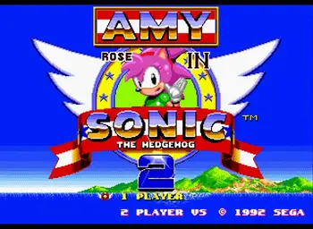 Amy Rose v Sonic The Hedgehog 2 16 Bit MD Hra Karty Pre Sega Mega Drive Pre Genesis