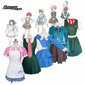 Anime Danganronpa 2 Chiaki Nanami Mahiru Koizumi Mikan Tsumiki Cosplay Kostým Sonia Nevermind Jednotné Celý Set Oblečenia