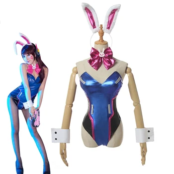Anime Hry Dva Cosplay kostým Nové 2020 Ženy Sexy Kostým Pieseň hana Bunny Dievča Cotume Hra TOKOV Jumpsuit Ženy Romper
