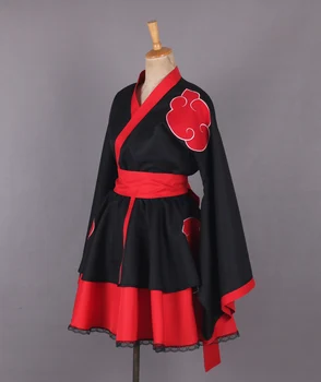 Anime Naruto: Shippuden Sex Prechod Kimono Lolita Šaty Naruto Akatsuki Cosplay Kostým Ženy Ženy Japonsko Štýl Šaty