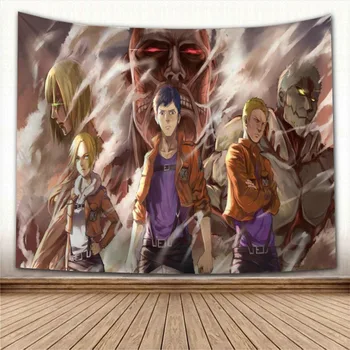 Anime Útok na Titan Stene Visí Gobelín Domácej Strany Dekoratívne Tapisérie Foto Pozadie Handričkou obrus Nástenné Gobelíny
