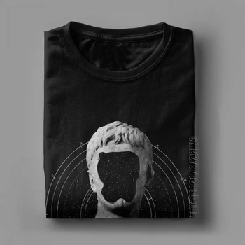Anonymný Grécke Sochárstvo Vaporwave Harajuku T-Shirt Mužov Bavlnené Tričko Roman Hviezdy Grunge Lumbálna Mužské Tričko Tee Plus Veľkosť