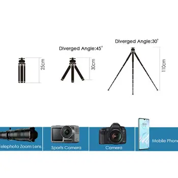 APEXEL HD 60X Ďalekohľad Objektív Profesionálny Mobilný Telefón Monokulárne Astronomické Zoom Objektív S Statív pre iPhone Smartphone