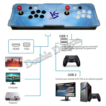 Arcade pandora hry TV Herné Konzoly 3160 Multi-hry Jamma Hry joaystick Podpora HDMI VGA Výstup pre TV A USB K PC