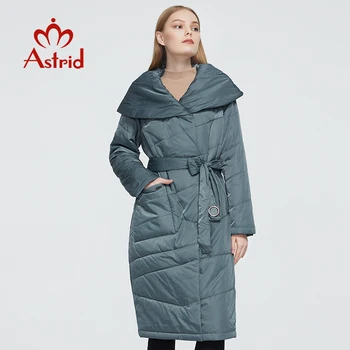 Astrid 2020 Nové Jeseň Zima Žien kabát ženy teplé dlhá vetrovka módne tenká Bunda s kapucňou veľkých rozmerov ženské oblečenie AM-1953