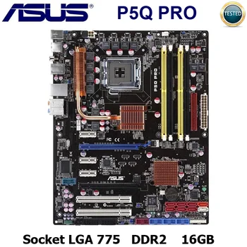 Asus P5Q PRO Motherbaord DDR2 Intel P45 Core2 Extreme LGA 775 DDR2 P45 Pôvodnej Ploche P5Q Pro Doske