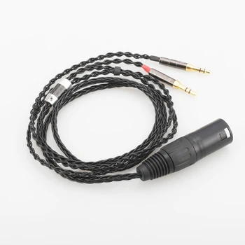 Audiocrast HC010 jednotky 2x3.5mm HIFI 4-pin XLR Vyvážený, Slúchadlá Upgrade Kábel pre Sundara Aventho hlavná elegia t1 t5p D7200 D