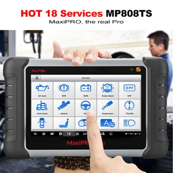 Autel MaxiPRO MP808TS Diagnostický Nástroj Automobilov, Skener, Bluetooth, WIFI TPMS Nástroj Programátor senzor PK MK808 MK808TS AP200