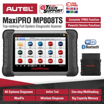 Autel MaxiPRO MP808TS Diagnostický Nástroj Automobilov, Skener, Bluetooth, WIFI TPMS Nástroj Programátor senzor PK MK808 MK808TS AP200