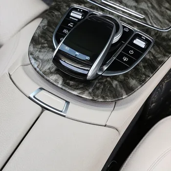 Auto Konzoly Výstroj Panel Rám, Kryt Výbava Nálepky Časti Mramorová Farba ABS Na Mercedes Benz W213 Triedy E 2016-2018 Auto Príslušenstvo