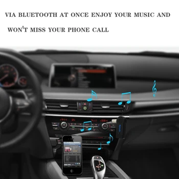 Auto Príslušenstvo Handsfree Hudby, Bluetooth Prijímač Bezdrôtovej Auto AUX Audio Adaptér S Mic Bezdrôtový Pre Ford Passat BMW Toyato