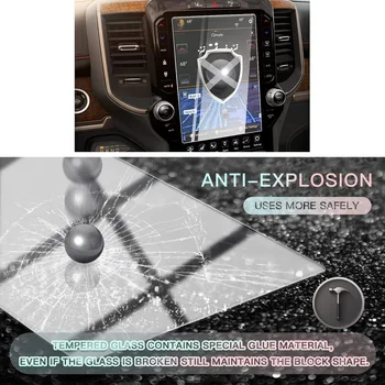 Auto Screen Protector pre Dodge 2019 2020 RAM 1500 2500 3500 Uconnect, Tvrdené Sklo (pre 2019 Dodge RAM 12 palcov)