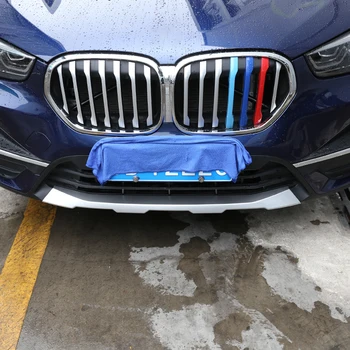 Auto-styling Predné & Zadné Nárazníka Stráže Parapetné Dosky Chránič Kryt Výbava Nálepky ABS Chrome Pre BMW X1 F48 2020 Vonkajšie Príslušenstvo