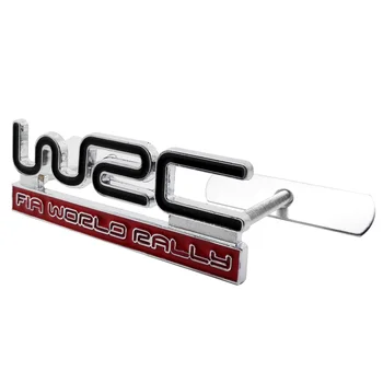 Auto-Tvarovanie Prednej Mriežky Odznak Zadný Kufor Nálepka Pre WRC Logom Hyundai i30 Renault, Peugeot 205 Ford Escort RS Audi Quattro Fiat
