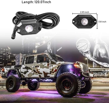 Auto Underglow Neon LED RGB Podvozok Svetlo Dekoračné Atmosféru Lampa Pre Auto Truck ATV, UTV SUV, Offroad Čln