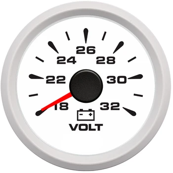 Auto Voltmeter Morských Lodí Volt Rozchod Meter 18-32V signál Pre Auto Truck Motocykel ATV 9-32V Multi-farebné podsvietenie