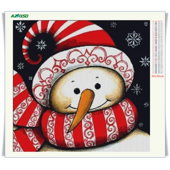 AZQSD 5D DIY Diamond Maľovanie Mozaiky Cartoon Plné Námestie Vŕtačky Diamantové Výšivky Santa Claus Predaj Vyšívanie Vianočný Darček