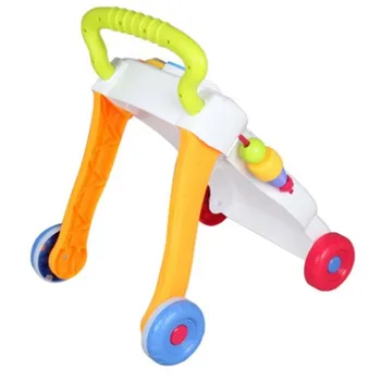 Baby Chodítko vozíka detské hudobné Chodítko nastaviteľná rýchlosť anti-prolongácia hračky Multifuctional Batoľa Trolle