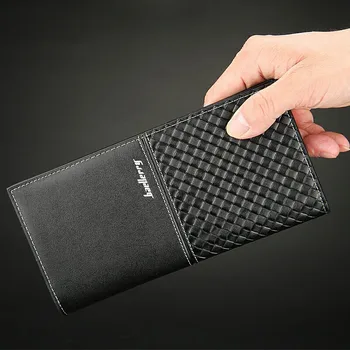 Baellerry Kórejský Slim Peňaženky Mužov, Kožené Kabelky Dlho Kvalitné Mužskej Luxusné Designer Wallet Pre Mužov