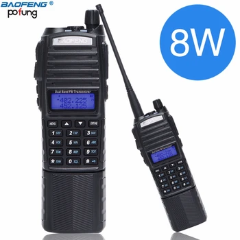 Baofeng UV-82 Plus 8W Vysoký Výkon 3800mAh nabíjačkou DC Konektor walkie talkie dlhý rad Rádio Ham Prenosné Rádio CB