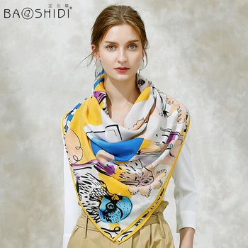 [BAOSHIDI]2017 Módne Ženy Vlnený Šál, Mäkké Teplé Zimné deka šatku,Infinity lady Šatka, Luxusné značky prírodné textílie vlna