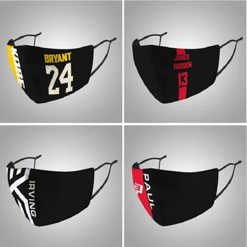Basketbalový Klub Úst Maska 3D Ice Hodváb Priedušná Mondmasker Umývateľný Vonkajšie Cyklistické Proti Prachu Tlač Ochranné Cubrebocas