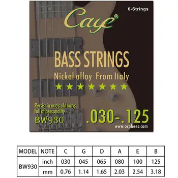 Basovú Gitaru, Sláčikové 4/5/6pcs Reťazce Electric Bass Strings Nastaviť Šesťhranné Oceľové Jadro Vnútorného Drôtu z Nehrdzavejúcej Ocele Vonkajšie Drôt