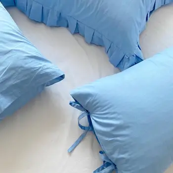 Bavlnené obliečky na vankúš modré bavlnené obliečky na vankúš obálky vody farebný vzor môže byť prispôsobený posteľná bielizeň dekoračné obliečky na vankúš