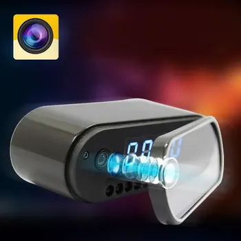 Bezdrôtové 1080P Hodiny Fotoaparát, WIFI, Mini Čas Budenia Videokamera Sledovať AP Diaľkové Monitorovanie Micro Bezpečnostné Nočné Videnie Pohybu Snímača