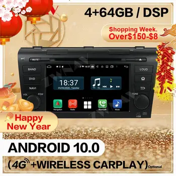 Bezdrôtové Carplayer 128 GB Pre Mazda CX-5 2012 2013 Android 10 Obrazovke Multimediálny Prehrávač Audio Rádio GPS Navi základnú Jednotku Auto Stereo