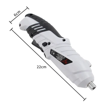 Bezdrôtové Nabíjanie pomocou pripojenia USB Mini Elektrický Skrutkovač 3.6 V Nabíjateľná Vŕtať Automatické skrutkovača Ručné Vŕtačky s LED Svetlom