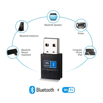 Bezdrôtové pripojenie USB WI-FI Adaptér Bluetooth 4.0 150Mbps 2.4 Ghz Mini WiFi Anténa Počítača wi-fi Sieťová Karta Prijímača 802.11 b/n/g
