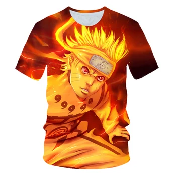 Bežné Hip Hop Dámske/Pánske tričko Anime Naruto Akatsuki Krátky Rukáv Zábavnej 3D Tlač T-Shirt Letné Topy Tees XS-7XL