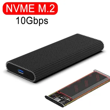 Blueendless NVME M. 2 SSD prípade, usb Typ-c port USB 3.1 SSD krytu 10Gbps M. 2 NVME/NGFF SATA Pevný Disk Prípade HDD enclosure