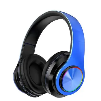 Bluetooth 5.0 Slúchadlá Bezdrôtová Nabíjateľná Skladacia Cez Ucho Headset s Mikrofónom pre TV, PC a AV Prijímače