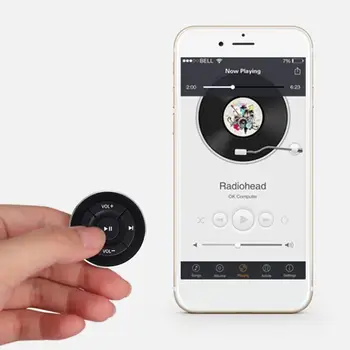 Bluetooth Auta, Diaľkový ovládač Zbrusu Nový Nosiť Pohodlné Volant Media Uzávierky pre iPhone Android