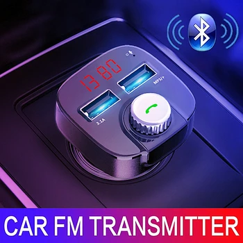 Bluetooth Auto Nabíjačka, FM Vysielač, Car Audio MP3 Prehrávač TF Karty do Auta 3.4 Dual USB Telefónu, pre iPhone Xiao Samsung Huawei
