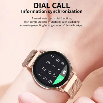 Bluetooth Hovor Smart Hodinky Ženy Predpoveď Počasia Smartwatch Srdcového rytmu Hudby Smart Hodinky pre Samsung Xiao Telefóny PK DT88 Pro