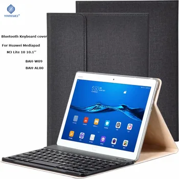 Bluetooth Klávesnica Kožené puzdro Pre Huawei MediaPad M3 Lite 10 BAH-W09 BAH-AL00 10.1