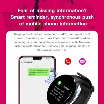 Bluetooth Smart Hodinky Muži Ženy Srdcového tepu Smartwatch Krvný Tlak Fitness Tracker Vodotesné Hodinky Pre Android IOS