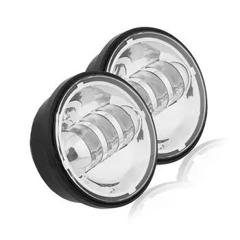 BODKA 2 KS 4.5 Palcový LED dopadajúceho Svetla LED Hmlové Svetlá pre motocykel Harley Motocykle Pomocné Svetlo, Žiarovka, Dia Projektor Svetlo